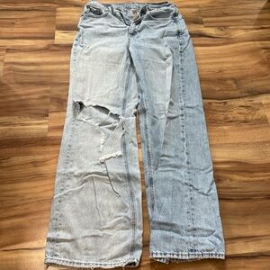 American Eagle Outfitters Blue Flare & Wide Leg Jeans